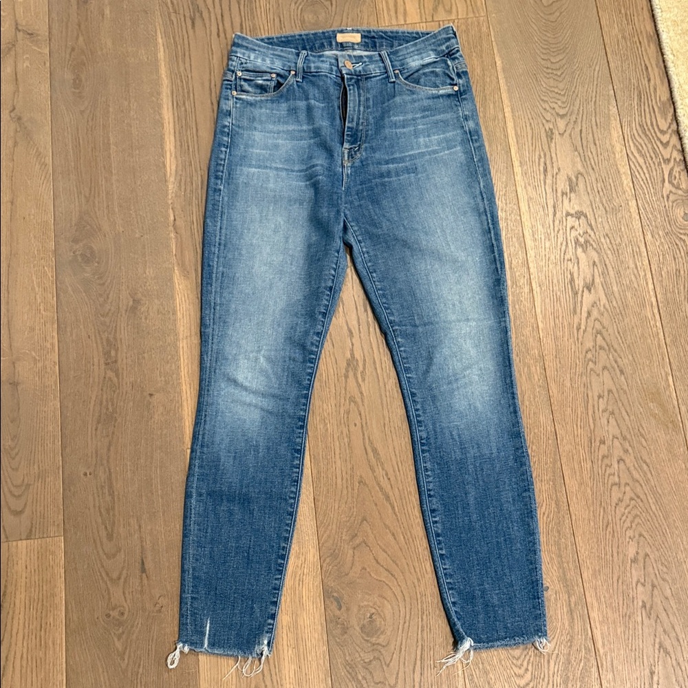 MOTHER Mid-Rise Skinny Crop Jeans – Size 27